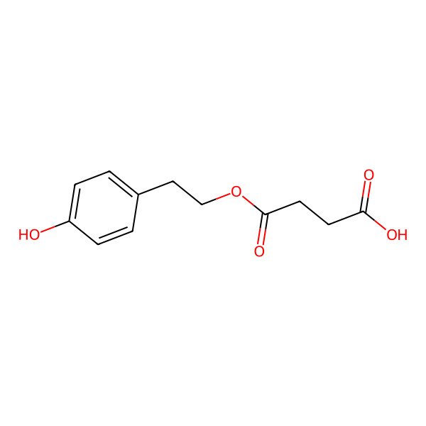 2D Structure of 4-(4-Hydroxyphenethoxy)-4-oxobutanoic acid
