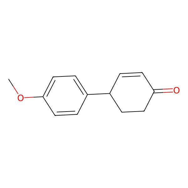 2D Structure of 4-(4-Methoxyphenyl)cyclohex-2-en-1-one