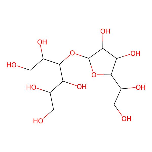 2D Structure of 4-[5-(1,2-Dihydroxyethyl)-3,4-dihydroxyoxolan-2-yl]oxyhexane-1,2,3,5,6-pentol