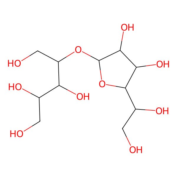 2D Structure of 4-[5-(1,2-Dihydroxyethyl)-3,4-dihydroxyoxolan-2-yl]oxypentane-1,2,3,5-tetrol