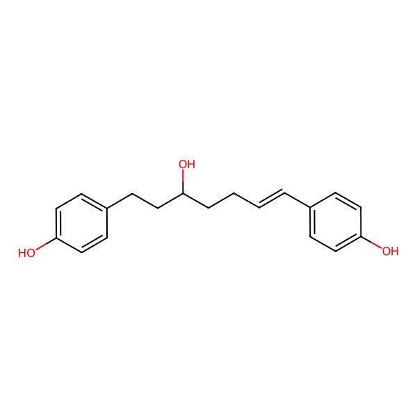 2D Structure of 4-[5-Hydroxy-7-(4-hydroxyphenyl)hept-1-EN-1-YL]phenol
