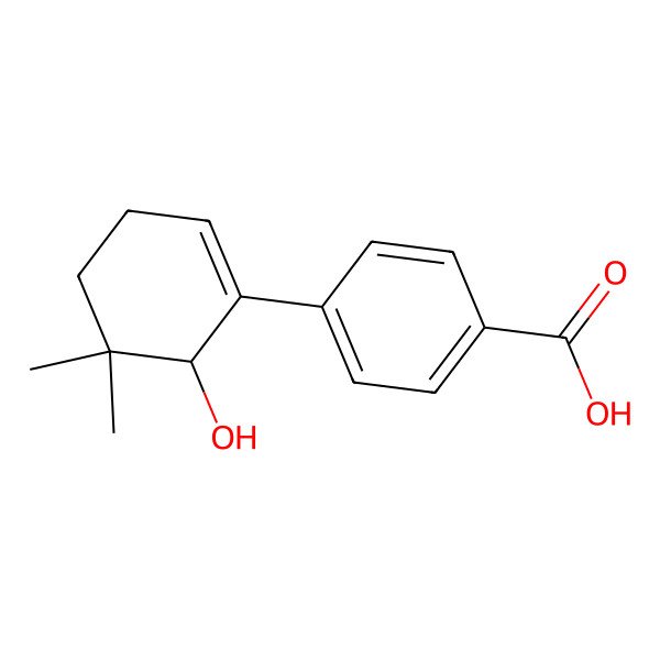 2D Structure of 4-(6-Hydroxy-5,5-dimethylcyclohexen-1-yl)benzoic acid
