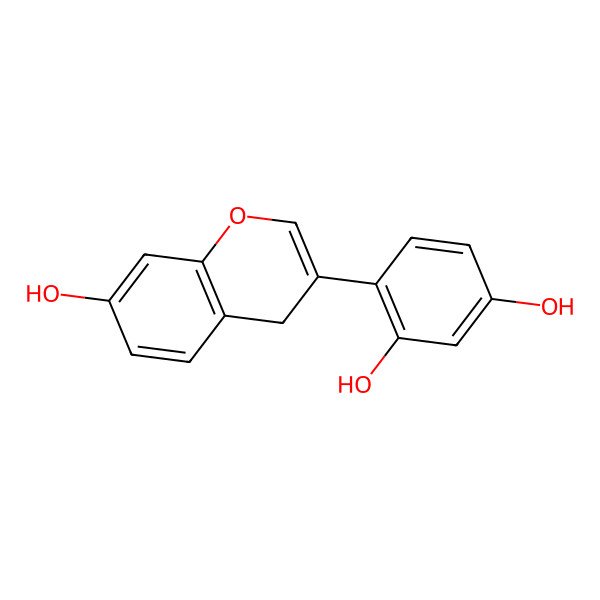 2D Structure of 4-(7-hydroxy-4H-chromen-3-yl)benzene-1,3-diol
