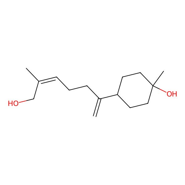 2D Structure of 4-(7-Hydroxy-6-methylhepta-1,5-dien-2-yl)-1-methylcyclohexan-1-ol