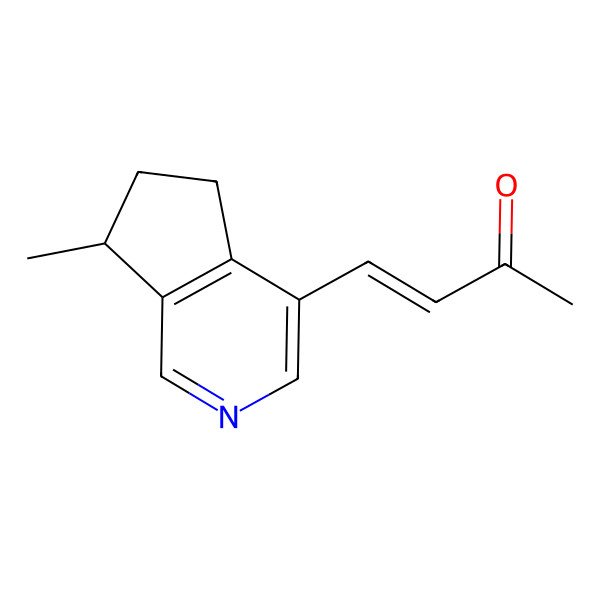 2D Structure of 4-(7-methyl-6,7-dihydro-5H-cyclopenta[c]pyridin-4-yl)but-3-en-2-one