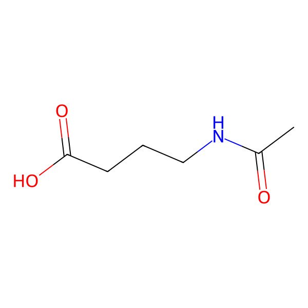 2D Structure of 4-Acetamidobutyric acid