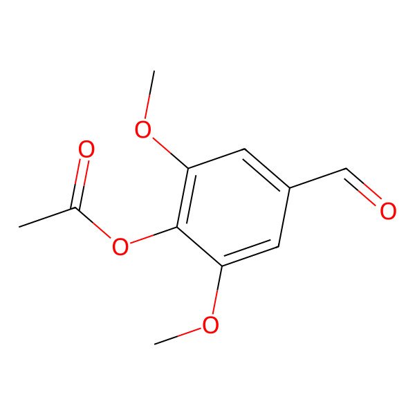 2D Structure of 4-Acetoxy-3,5-dimethoxybenzaldehyde