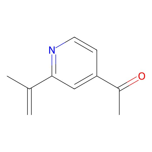 2D Structure of 4-Acetyl-2-isopropenylpyridine