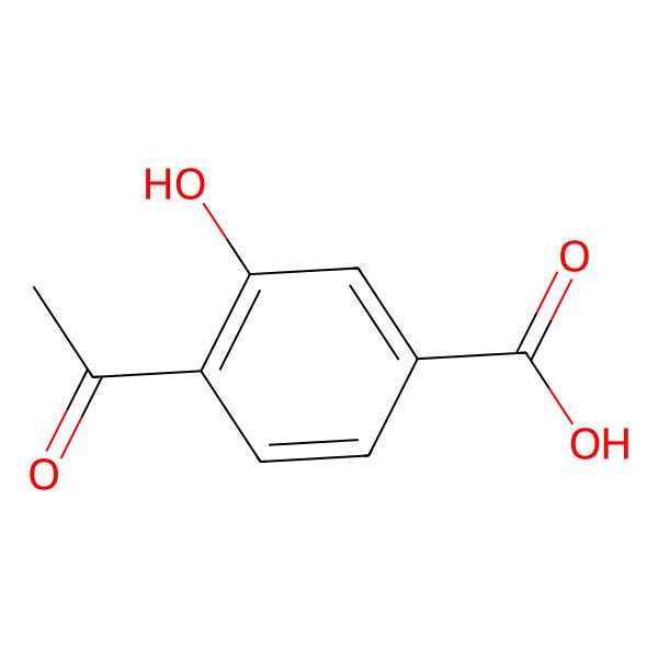 2D Structure of 4-Acetyl-3-hydroxybenzoic acid 2D Structure of 4-Acetyl-3-hydroxybenzoic acid