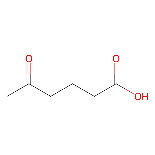 2D Structure of 4-Acetylbutyric acid