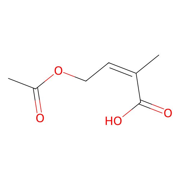 2D Structure of 4-Acetyloxy-2-methylbut-2-enoic acid 2D Structure of 4-Acetyloxy-2-methylbut-2-enoic acid