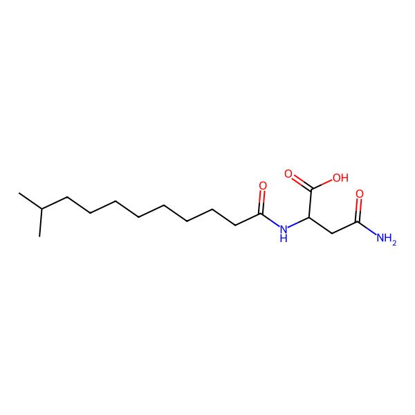 2D Structure of 4-Amino-2-(10-methylundecanoylamino)-4-oxobutanoic acid