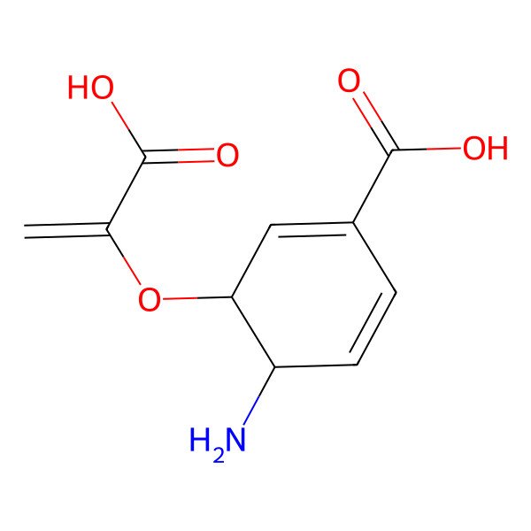 2D Structure of 4-Amino-4-deoxychorismic acid