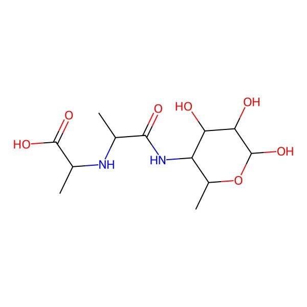 2D Structure of 4-Amino-4,6-dideoxyglucose-alanopine
