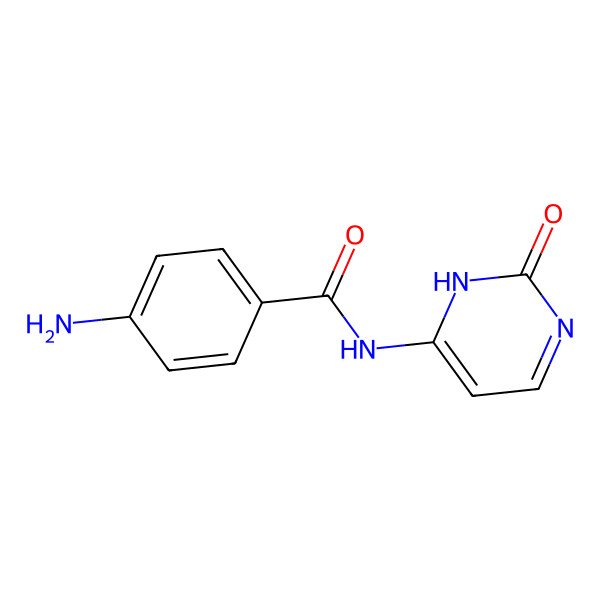 2D Structure of 4-amino-N-(2-oxo-1H-pyrimidin-6-yl)benzamide