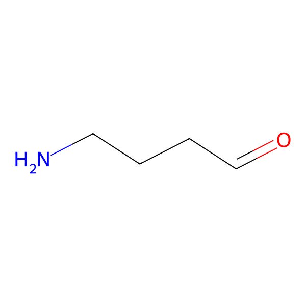 2D Structure of 4-Aminobutanal