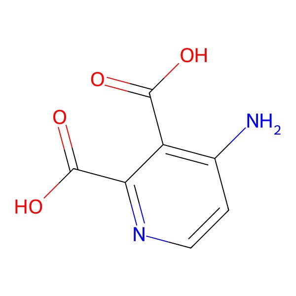 2D Structure of 4-Aminopyridine-2,3-dicarboxylic acid
