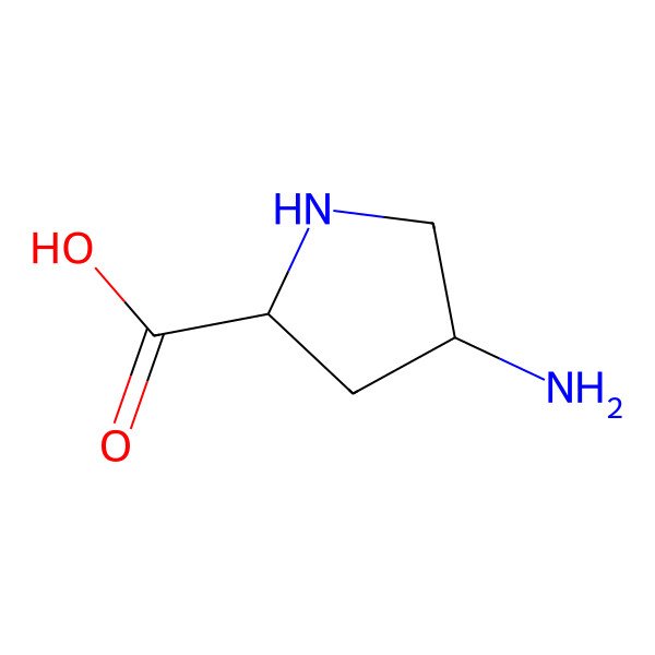 2D Structure of 4-Aminopyrrolidine-2-carboxylic acid