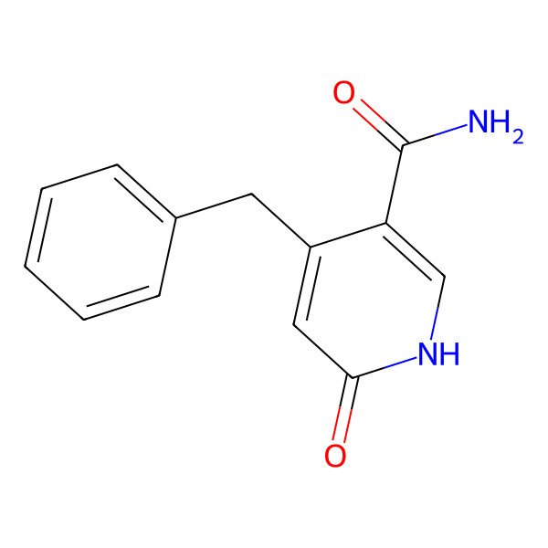 2D Structure of 4-benzyl-6-oxo-1H-pyridine-3-carboxamide