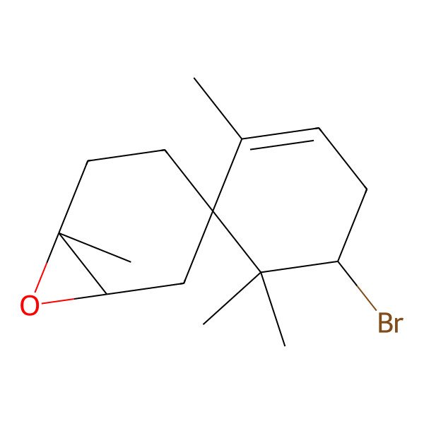 2D Structure of 4'-Bromo-1,1',5',5'-tetramethylspiro[7-oxabicyclo[4.1.0]heptane-4,6'-cyclohexene]