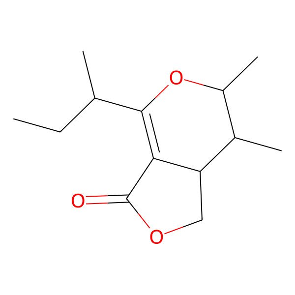 2D Structure of 4-Butan-2-yl-6,7-dimethyl-1,6,7,7a-tetrahydrofuro[3,4-c]pyran-3-one