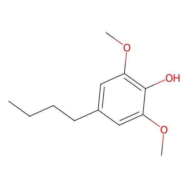 2D Structure of 4-Butyl-2,6-dimethoxyphenol