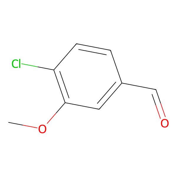 2D Structure of 4-Chloro-3-methoxybenzaldehyde