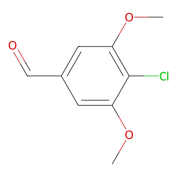 2D Structure of 4-Chloro-3,5-dimethoxybenzaldehyde