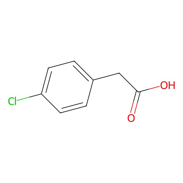 2D Structure of (4-Chlorophenyl)acetic acid