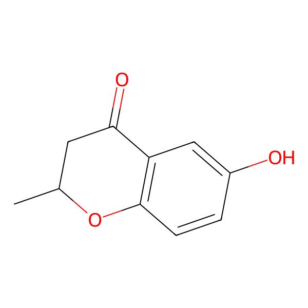 2D Structure of 4-Chromanone, 6-hydroxy-2-methyl-(5CI)