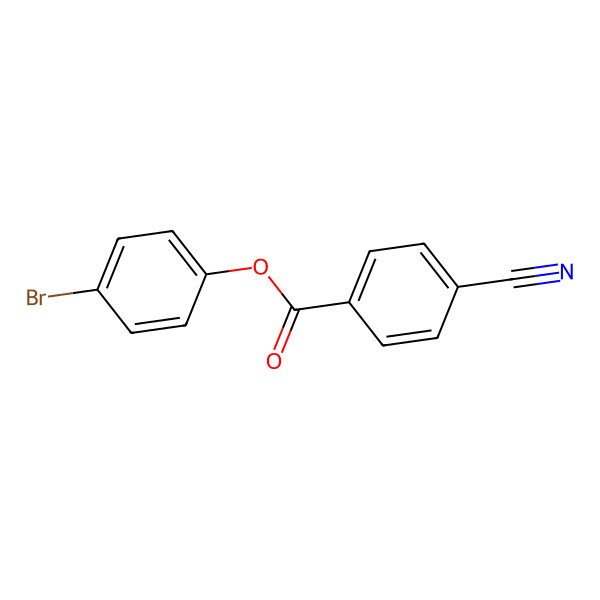 2D Structure of 4-Cyanobenzoic acid 4-bromophenyl ester