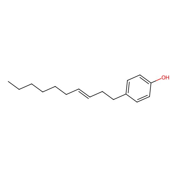 2D Structure of 4-Dec-3-enylphenol