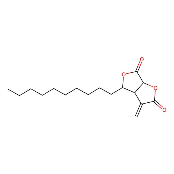 2D Structure of 4-decyl-3-methylidene-4,6a-dihydro-3aH-furo[3,4-b]furan-2,6-dione