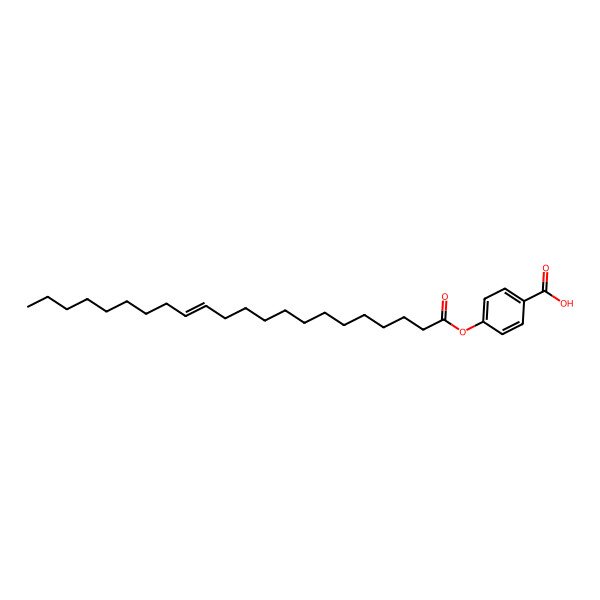 2D Structure of 4-Docos-13-enoyloxybenzoic acid