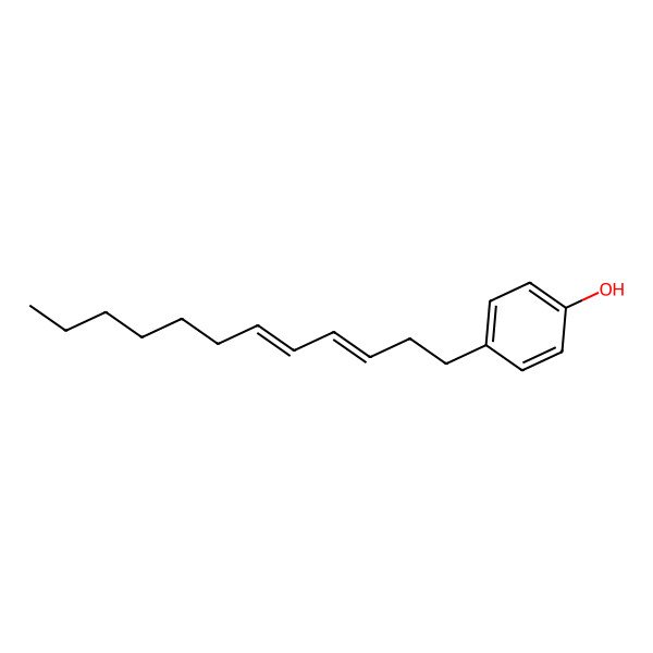 2D Structure of 4-Dodeca-3,5-dienylphenol
