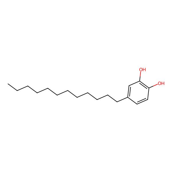 2D Structure of 4-Dodecylbenzene-1,2-diol