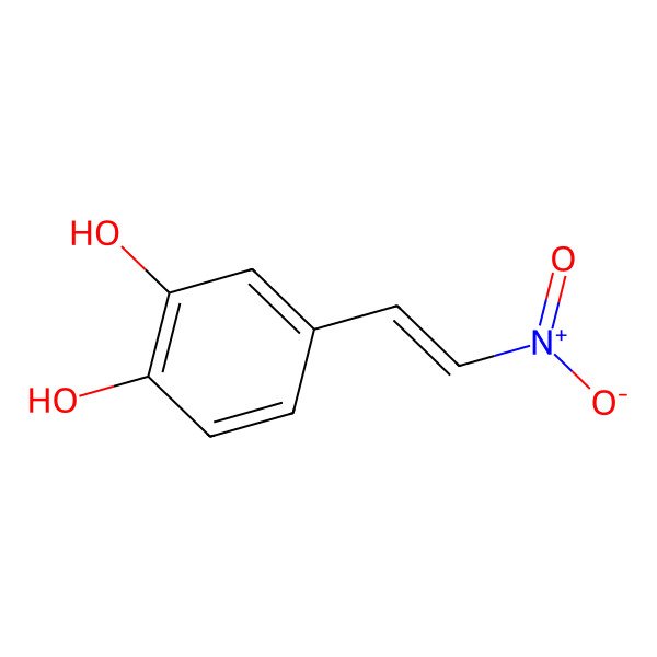 2D Structure of 4-[(E)-2-nitroethenyl]benzene-1,2-diol
