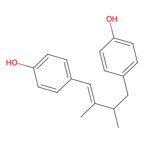 2D Structure of 4-[(E,2S)-4-(4-hydroxyphenyl)-2,3-dimethylbut-3-enyl]phenol