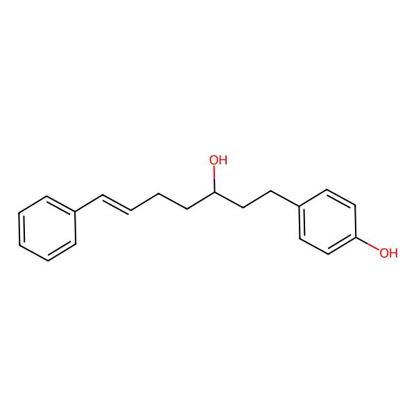 2D Structure of 4-[(E,3R)-3-hydroxy-7-phenylhept-6-enyl]phenol