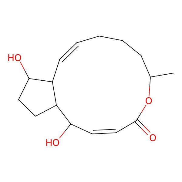 2D Structure of 4-epi-8alpha-hydroxy-15-epi-brefeldin C