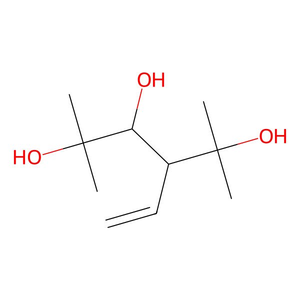 2D Structure of 4-Ethenyl-2,5-dimethyl-2,3,5-hexanetriol