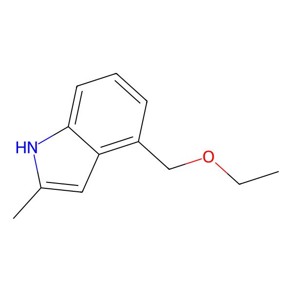 2D Structure of 4-(Ethoxymethyl)-2-methyl-1H-indole