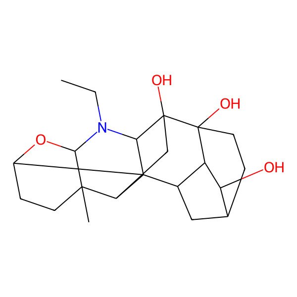 2D Structure of 4-Ethyl-10-methyl-6-oxa-4-azaheptacyclo[15.2.1.02,7.02,11.03,13.05,10.014,19]icosane-13,14,18-triol