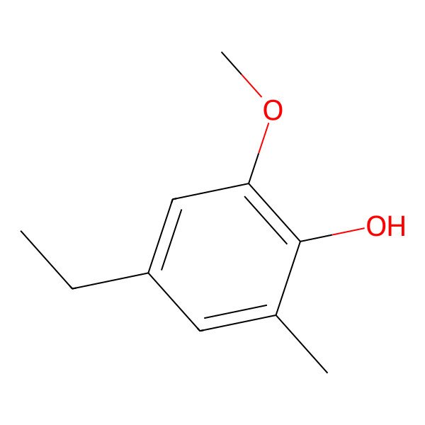 2D Structure of 4-Ethyl-2-methoxy-6-methylphenol