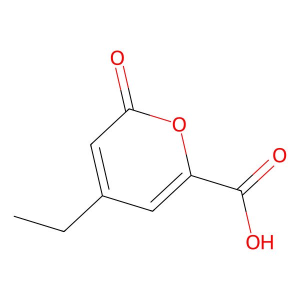2D Structure of 4-Ethyl-2-oxo-2h-pyran-6-carboxylic