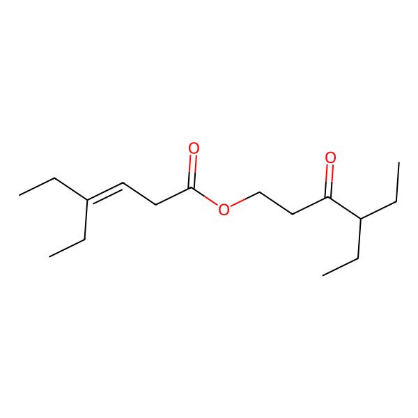 2D Structure of (4-Ethyl-3-oxohexyl) 4-ethylhex-3-enoate