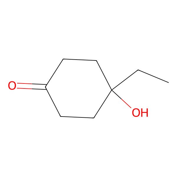 2D Structure of 4-Ethyl-4-hydroxycyclohexan-1-one