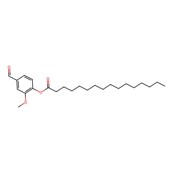 2D Structure of (4-Formyl-2-methoxyphenyl) hexadecanoate