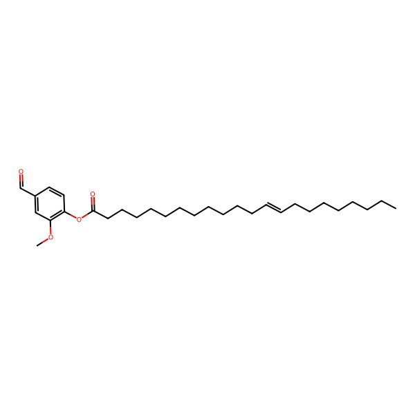 2D Structure of (4-formyl-2-methoxyphenyl) (Z)-docos-13-enoate