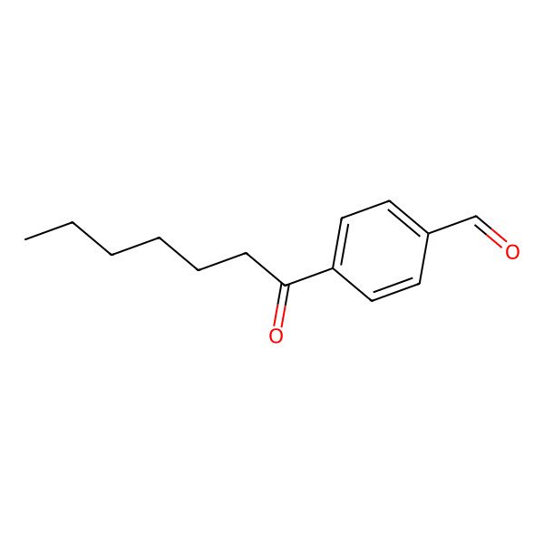 2D Structure of 4-Heptanoylbenzaldehyde